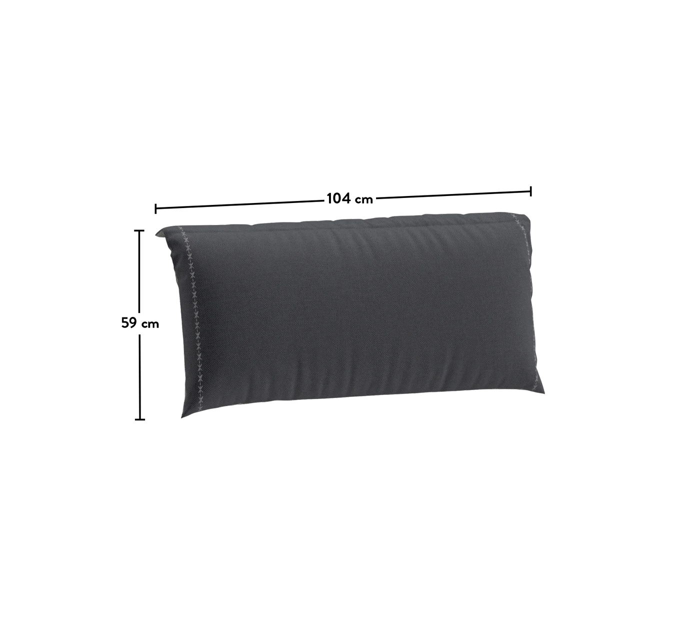 Obojstranný vankúš na čelo postele (100 cm)